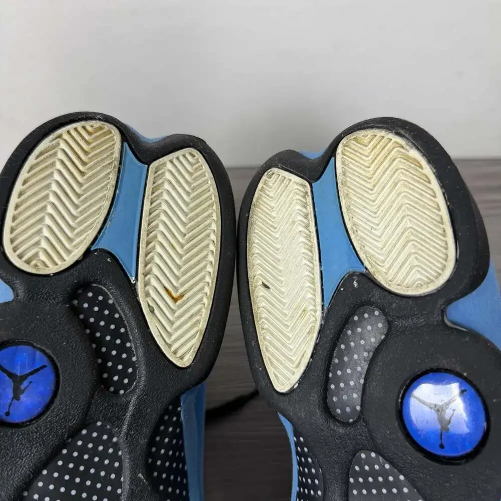 Air Jordan 13 Retro‎ 'Black University Blue' Sneakers 310004-004 Sz 10